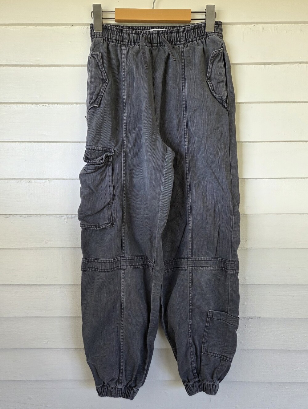 Primark Girls Gray Utility Cargo Pants Size 11-12